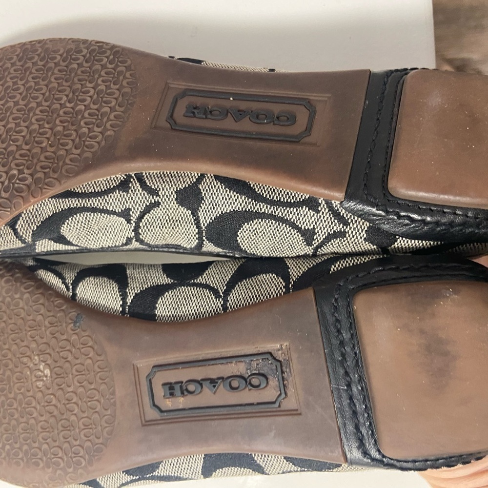Coach size 8 flats blackJudey Maryjane’s womens $199 - Picture 3 of 7